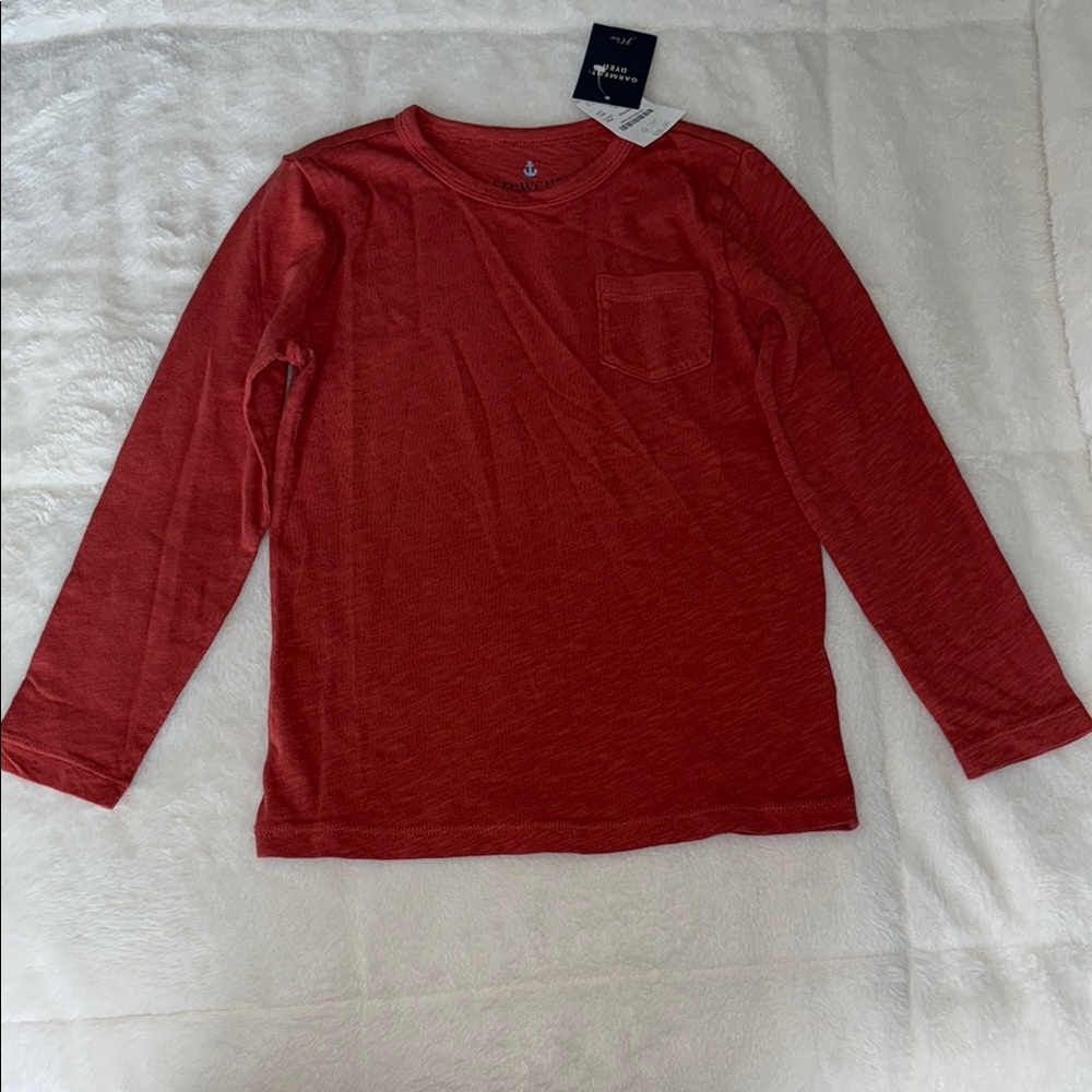 J. Crew Kids Red Long Sleeve Tee